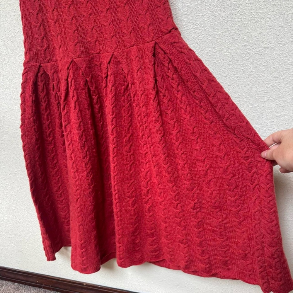 Anthropologie far away from close wool cable knit sweater dress - Picture 4 of 6